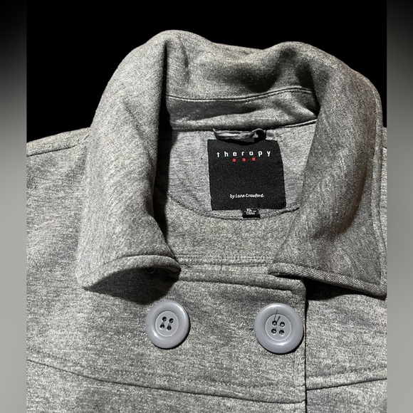 Therapy coach jacket by Lane Crawford size extra large color, gray. - Picture 2 of 11